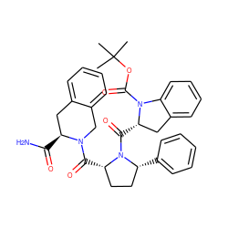 CC(C)(C)OC(=O)N1c2ccccc2C[C@@H]1C(=O)N1[C@H](c2ccccc2)CC[C@@H]1C(=O)N1Cc2ccccc2C[C@@H]1C(N)=O ZINC000026815999