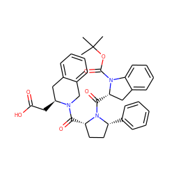 CC(C)(C)OC(=O)N1c2ccccc2C[C@@H]1C(=O)N1[C@H](c2ccccc2)CC[C@@H]1C(=O)N1Cc2ccccc2C[C@@H]1CC(=O)O ZINC000026745459