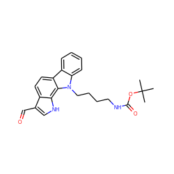 CC(C)(C)OC(=O)NCCCCn1c2ccccc2c2ccc3c(C=O)c[nH]c3c21 ZINC000084711799