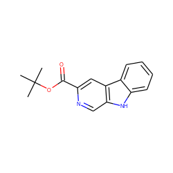 CC(C)(C)OC(=O)c1cc2c(cn1)[nH]c1ccccc12 ZINC000100640599