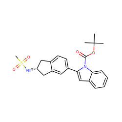 CC(C)(C)OC(=O)n1c(-c2ccc3c(c2)C[C@H](NS(C)(=O)=O)C3)cc2ccccc21 ZINC000028949653