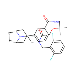 CC(C)(C)OCC(=O)N(CCN1[C@H]2CC[C@@H]1C[C@H](c1cccc(C(N)=O)c1)C2)Cc1c(F)cccc1F ZINC000165934288