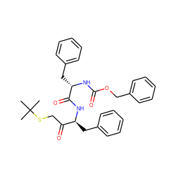 CC(C)(C)SCC(=O)[C@H](Cc1ccccc1)NC(=O)[C@H](Cc1ccccc1)NC(=O)OCc1ccccc1 ZINC000013472276