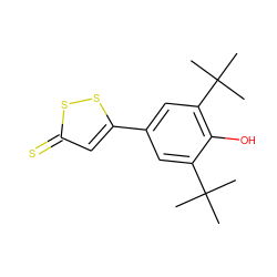 CC(C)(C)c1cc(-c2cc(=S)ss2)cc(C(C)(C)C)c1O ZINC000040872448