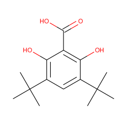 CC(C)(C)c1cc(C(C)(C)C)c(O)c(C(=O)O)c1O ZINC000034556702