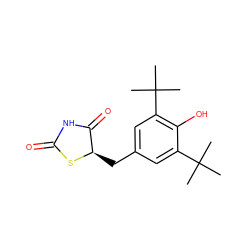 CC(C)(C)c1cc(C[C@H]2SC(=O)NC2=O)cc(C(C)(C)C)c1O ZINC000033968825