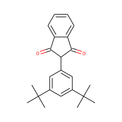 CC(C)(C)c1cc(C2C(=O)c3ccccc3C2=O)cc(C(C)(C)C)c1 ZINC000100060290