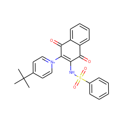 CC(C)(C)c1cc[n+](C2=C(NS(=O)(=O)c3ccccc3)C(=O)c3ccccc3C2=O)cc1 ZINC000013635777