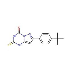 CC(C)(C)c1ccc(-c2cc3[nH]c(=S)[nH]c(=O)n3n2)cc1 ZINC000096928237