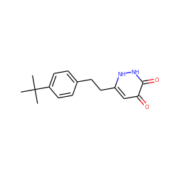 CC(C)(C)c1ccc(CCc2cc(=O)c(=O)[nH][nH]2)cc1 ZINC001772570251