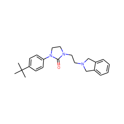 CC(C)(C)c1ccc(N2CCN(CCN3Cc4ccccc4C3)C2=O)cc1 ZINC000043122554