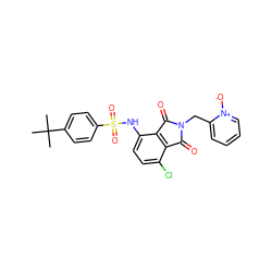 CC(C)(C)c1ccc(S(=O)(=O)Nc2ccc(Cl)c3c2C(=O)N(Cc2cccc[n+]2[O-])C3=O)cc1 ZINC000653850854