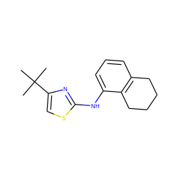 CC(C)(C)c1csc(Nc2cccc3c2CCCC3)n1 ZINC000034040355