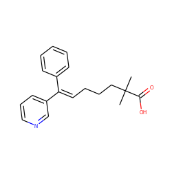 CC(C)(CCC/C=C(\c1ccccc1)c1cccnc1)C(=O)O ZINC000026743081