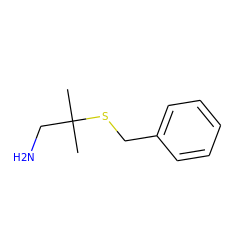 CC(C)(CN)SCc1ccccc1 ZINC000001873109