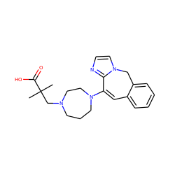 CC(C)(CN1CCCN(C2=Cc3ccccc3Cn3ccnc32)CC1)C(=O)O ZINC000058582176