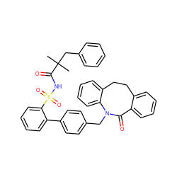 CC(C)(Cc1ccccc1)C(=O)NS(=O)(=O)c1ccccc1-c1ccc(CN2C(=O)c3ccccc3CCc3ccccc32)cc1 ZINC000026580348