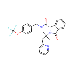 CC(C)(Cc1ccccn1)N1C(=O)c2ccccc2[C@H]1C(=O)NCc1ccc(OC(F)(F)F)cc1 ZINC000095555324