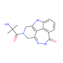 CC(C)(N)C(=O)N1Cc2n[nH]c(=O)c3cccc4[nH]c(c2c43)C1 ZINC000150198804