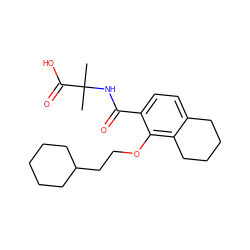 CC(C)(NC(=O)c1ccc2c(c1OCCC1CCCCC1)CCCC2)C(=O)O ZINC000149554713