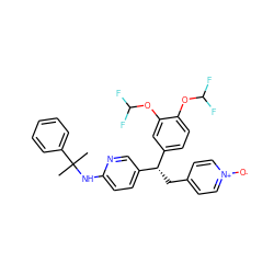 CC(C)(Nc1ccc([C@@H](Cc2cc[n+]([O-])cc2)c2ccc(OC(F)F)c(OC(F)F)c2)cn1)c1ccccc1 ZINC000001549621