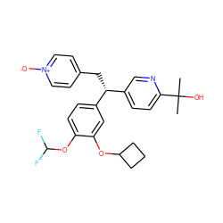 CC(C)(O)c1ccc([C@@H](Cc2cc[n+]([O-])cc2)c2ccc(OC(F)F)c(OC3CCC3)c2)cn1 ZINC000013521141