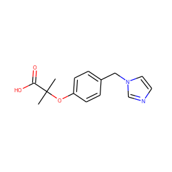 CC(C)(Oc1ccc(Cn2ccnc2)cc1)C(=O)O ZINC000036242037