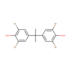 CC(C)(c1cc(Br)c(O)c(Br)c1)c1cc(Br)c(O)c(Br)c1 ZINC000001689786