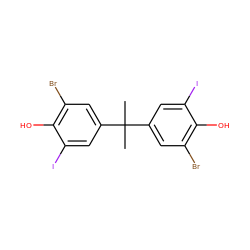 CC(C)(c1cc(Br)c(O)c(I)c1)c1cc(Br)c(O)c(I)c1 ZINC000033357346