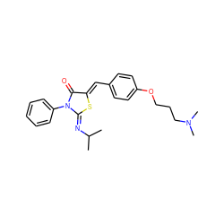 CC(C)/N=C1\S/C(=C\c2ccc(OCCCN(C)C)cc2)C(=O)N1c1ccccc1 ZINC000049784367