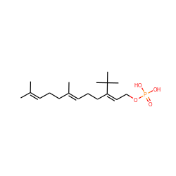 CC(C)=CCC/C(C)=C/CC/C(=C/COP(=O)(O)O)C(C)(C)C ZINC000028656266