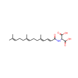 CC(C)=CCC/C(C)=C/CC/C(C)=C/C=C/C(=O)NC(C(=O)O)C(=O)O ZINC000045367815