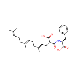 CC(C)=CCC/C(C)=C/CC/C(C)=C/C[C@H](C(=O)O)C(=O)N[C@@H](Cc1ccccc1)C(=O)O ZINC000028755431