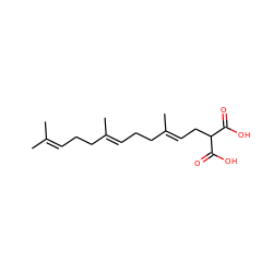 CC(C)=CCC/C(C)=C/CC/C(C)=C/CC(C(=O)O)C(=O)O ZINC000045367809