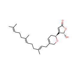 CC(C)=CCC/C(C)=C/CC/C(C)=C/CC1=CC[C@@H](C2=CC(=O)O[C@@H]2O)OC1 ZINC000013555755