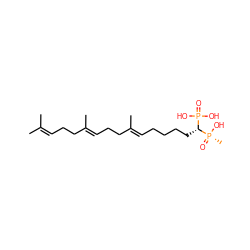 CC(C)=CCC/C(C)=C/CC/C(C)=C/CCCC[C@H](P(=O)(O)O)[P@](C)(=O)O ZINC000013742048