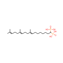 CC(C)=CCC/C(C)=C/CC/C(C)=C/CCCCCCC(P(=O)(O)O)P(=O)(O)O ZINC000003783411