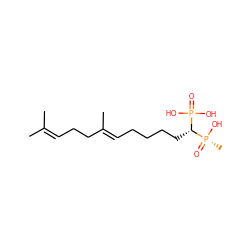 CC(C)=CCC/C(C)=C/CCCC[C@H](P(=O)(O)O)[P@](C)(=O)O ZINC000013742060