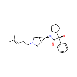 CC(C)=CCCN1C[C@H]2[C@H](NC(=O)[C@@](O)(c3ccccc3)C3CCCC3)[C@H]2C1 ZINC000101125097