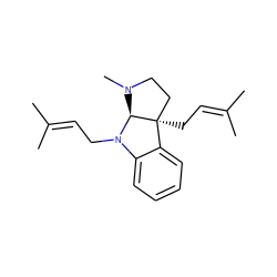 CC(C)=CCN1c2ccccc2[C@]2(CC=C(C)C)CCN(C)[C@H]12 ZINC000053173660