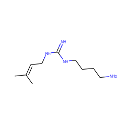 CC(C)=CCNC(=N)NCCCCN ZINC000001554508