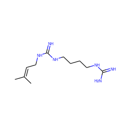 CC(C)=CCNC(=N)NCCCCNC(=N)N ZINC000043017470