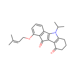 CC(C)=CCOc1cccc2c1C(=O)c1c3c(n(C(C)C)c1-2)CCCC3=O ZINC000299819593