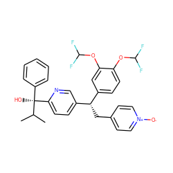 CC(C)[C@@](O)(c1ccccc1)c1ccc([C@@H](Cc2cc[n+]([O-])cc2)c2ccc(OC(F)F)c(OC(F)F)c2)cn1 ZINC000029561727