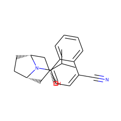 CC(C)[C@@]1(O)C[C@@H]2CC[C@H](C1)N2c1ccc(C#N)c2ccccc12 ZINC000103234031