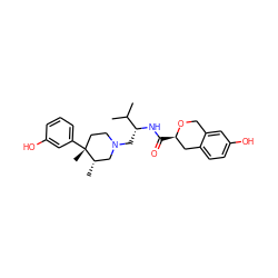 CC(C)[C@@H](CN1CC[C@@](C)(c2cccc(O)c2)[C@@H](C)C1)NC(=O)[C@@H]1Cc2ccc(O)cc2CO1 ZINC000049111698