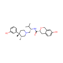 CC(C)[C@@H](CN1CC[C@@](C)(c2cccc(O)c2)[C@@H](C)C1)NC(=O)[C@H]1Cc2ccc(O)cc2CO1 ZINC000038269807