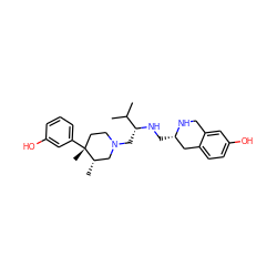 CC(C)[C@@H](CN1CC[C@@](C)(c2cccc(O)c2)[C@@H](C)C1)NC[C@H]1Cc2ccc(O)cc2CN1 ZINC000022930272