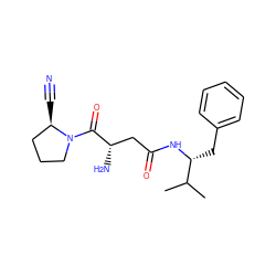 CC(C)[C@@H](Cc1ccccc1)NC(=O)C[C@H](N)C(=O)N1CCC[C@H]1C#N ZINC000028473684