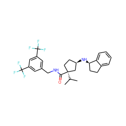 CC(C)[C@]1(C(=O)NCc2cc(C(F)(F)F)cc(C(F)(F)F)c2)CC[C@@H](N[C@@H]2CCc3ccccc32)C1 ZINC000040954147